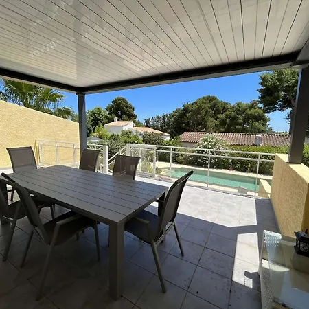 Charmante 3 Avec Piscine Privée à 10 Min De La Plage, Climatisée, Parking - Fr-1-607-26 *